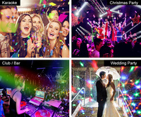 Noël LED scène Disco lumière rotative DJ boule stroboscopique télécommande son contrôle magique danse voiture cadeau fête Club RGB spectacle lampe