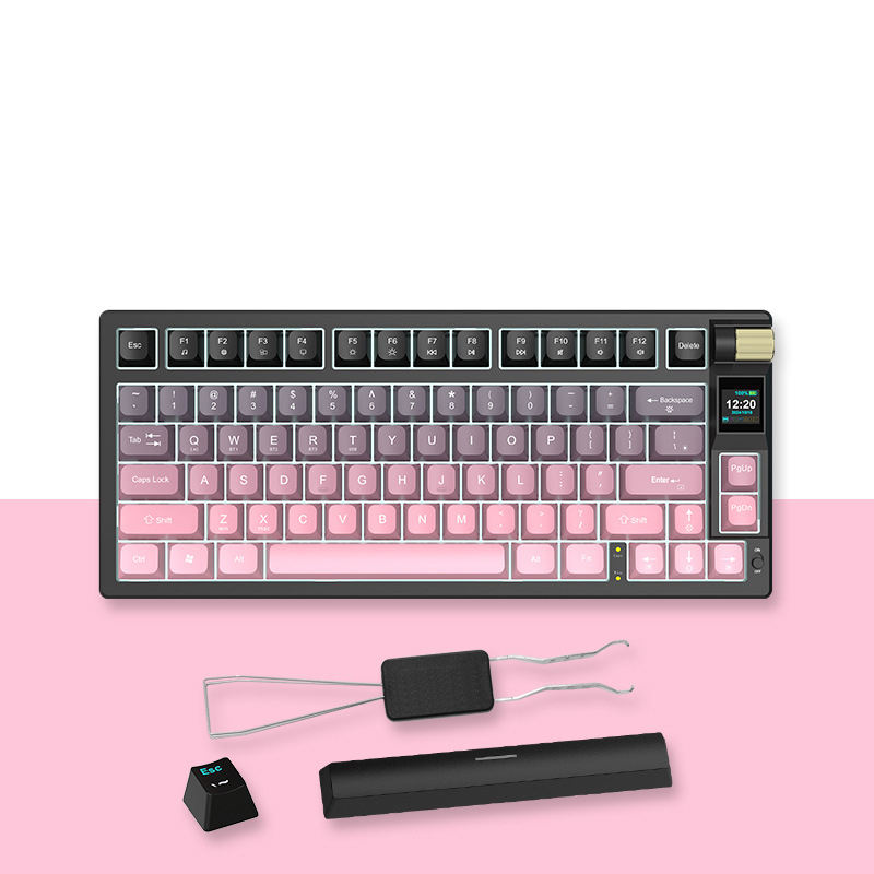 คีย์บอร์ดจอแสดงผล RGB+TET สี Blackberry Green