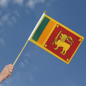 2024 Venta caliente de fábrica Sri Lanka Poste de madera Bandera ondeada a mano para vacaciones generales - Product Image 5
