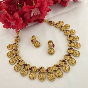 Juego de Collar de Piedra Pota Mate con Motivos Florales Jewel Market Heritage -12731577PGR - Product Image 3