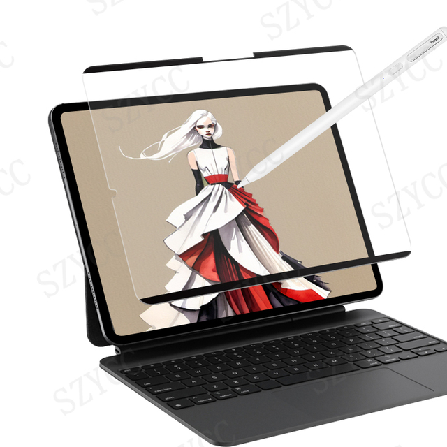 Wholesale 2024 Magnetic Paperfeel Film Nano Texture Drawing Writing for iPad Pro 11 13 Inch Screen Protector