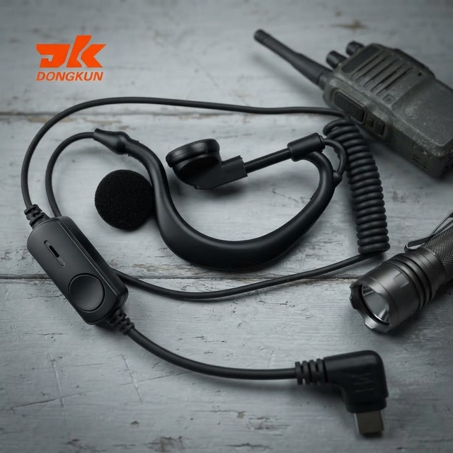 Professional Communication Two Way Radio Intercom Headset for Walkie Talkie