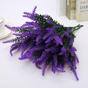 Decorazioni Rustiche con Fiori Artificiali di Lavanda <span class=keywords><strong>Viola</strong></span> in Plastica per Allestimenti Matrimoniali all'Aperto e Decorazioni Paesaggistiche - Product Image 1