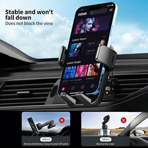 ที่ยึดโทรศัพท์บนแผงหน้าปัดรถยนต์แบบช่องลม-วัสดุ ABS ฐานหมุนได้และดีไซน์พกพาสะดวก - Product Image 3