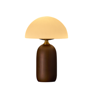 <b>Table</b> Lamp Wood Base Led Light E26 Bulb Switch Control For Living Room Bedroom <b>Study</b> Decorative Ambient Lighting - Product Image 5