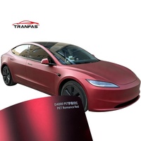 Vinilo para Automóviles Rojo Romance de Alto Brillo, Película Protectora de Pintura Autoadhesiva con Cambio de Color, Fabricante OEM