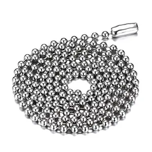Stainless Steel Pendant Chain Titanium Steel Beads Chain 50/55/60/65/70cm