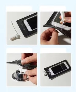 Biểu Tượng Tùy Chỉnh Tái Sử Dụng Khóa Điện Thoại Túi Chống Máy Ảnh Hidden Pin Điện Thoại Trường Hợp <span class=keywords><strong>Neoprene</strong></span> Có Thể Khóa Điện Thoại Di Động Túi Cho Đám Cưới - Product Image 4