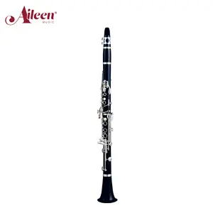 Aileenmusic clarinete de corpo de madeira de ébano, chave amarela de bronze (CL-H9355N)