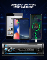 Estéreo para Auto, Reproductor MP3/WMA, Receptor de Radio para Auto con Entrada Auxiliar Frontal, Salidas RCA de Preamplificador y Control Remoto