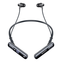 Casque sans fil Yesido BT6.0 HiFi avec réduction de bruit ENC, affichage numérique de la batterie, écouteurs sportifs à tour de cou, YSP34