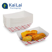 Plateau de bateau à sushi en papier jetable recyclable en gros Plaque d'emballage biodégradable pour sushi Plateau de service alimentaire pour bateau