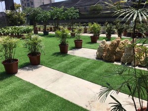 Césped Artificial Sintético, Alfombra Verde Realista para Exteriores, para Balcón y Jardín - Product Image 5