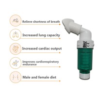 Nouveauté Bigbreathe Green : Entraîneur respiratoire portable léger et réglable pour exercices respiratoires, pour élargir les poumons