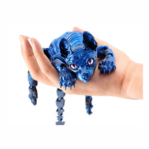 ตุ๊กตาแมวพลาสติกแบบยูนิเซ็กซ์ พิมพ์ 3 มิติ แมวสยาม พิมพ์ 3 มิติ งานศิลปะสมัยใหม่ แบบข้อต่อขยับได้ ของเล่นเด็ก งานฝีมือ ของตกแต่ง ของขวัญ - Product Image 6