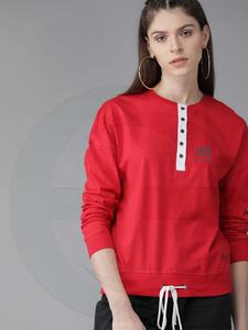 Sweat-shirt à manches longues et col ras du cou pour femme, broderie personnalisée - Product Image 6