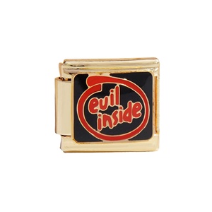 Venta al por mayor de fábrica: Encantadores dijes italianos esmaltados de 9 mm de acero inoxidable para pulseras DIY de dibujos animados, joyería para mujeres y niñas, regalo. - Product Image 3