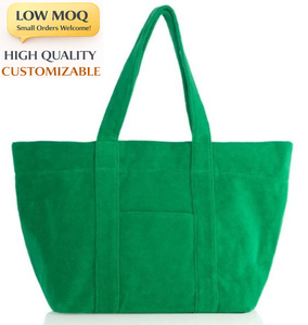 Bolsa de Mano Grande de Lona Personalizada con Bordado y Cierre, de Alta Calidad, al por Mayor - Product Image 1