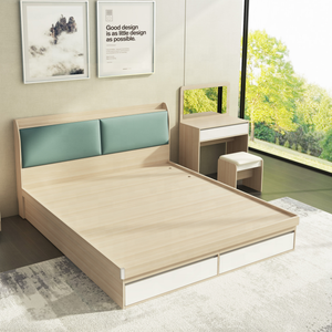 Wooden Bedbase/<strong>bedframe</strong>/bed with Headboard - Product Image 2
