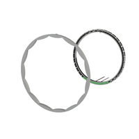 240 mm 155 ° Encodeur de position angulaire 16 bits 20000 tr/min, 15 paires de transducteurs stator-intérieur/rotor-extérieur, rapport de transfert 0,286±1%