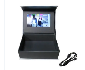 Caja cuadrada de cartón reciclable personalizada, forro de esponja para embalaje de productos electrónicos, revestimiento UV brillante/mate en relieve - Product Image 2