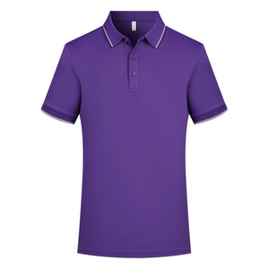 Customized Short Sleeve Polo Shirt Solid Color Contrast Trim Polyester Work Uniforms For Auto Repair 4S Stores Group Wear - Product Image 2