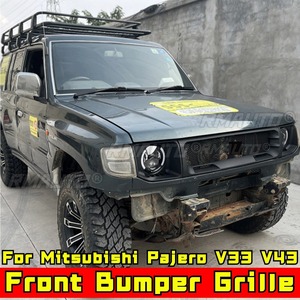 กระจังหน้ารถยนต์สำหรับ Pajero ชุดแต่งกันชนหน้าสำหรับ Mitsubishi Pajero Black Diamond V33 V43 V45 V55 อะไหล่แต่ง - Product Image 3