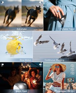 Appareil photo numérique 5K HD Vidéo Écran tactile LCD Capteur CMOS Ultra HD WIFI Enregistreur portable Zoom optique 6X Carte TF 264 Go Image - Product Image 5