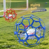 Drone de Course Spécial en Forme de Ballon de Football, Quadricoptère Télécommandé 4 Canaux avec Vidéo FHD 1080p pour Adolescents