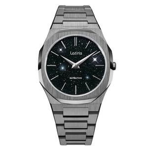 Sang Trọng Thép Không Gỉ Miyota Phong Trào Đồng Hồ Đeo Tay Màu Xám Bầu Trời Đầy Sao Quay Số Đồng Hồ Đeo Tay Thạch Anh Không Thấm Nước Siêu Mỏng Đồng Hồ Cho Người Đàn Ông - Product Image 1