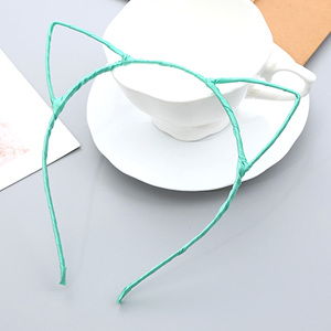 24 Pièces, 6 Couleurs, Bandeaux en Métal avec Oreilles de <span class=keywords><strong>Chat</strong></span>, Bandeaux en Tissu pour Filles, Vente en Gros pour Fêtes et Événements Promotionnels - Product Image 6