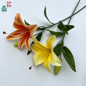 Flor Artificial de Lirio, Flor de Seda para Decoración del Hogar, Boda, Estilo Moderno - Product Image 2