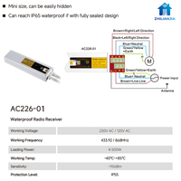 AC226-01 Récepteur radio numérique électronique en métal étanche, commande par smartphone, ouvre-rideau