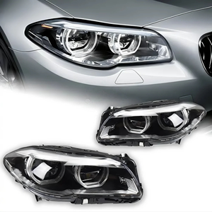 Fari anteriori Full LED con Angel Eye in stile LCI per BMW Serie 5 F10 <span class=keywords><strong>F18</strong></span> & M5 (2011-2017) - Modello CCTC 520i 535i 525i - Product Image 1