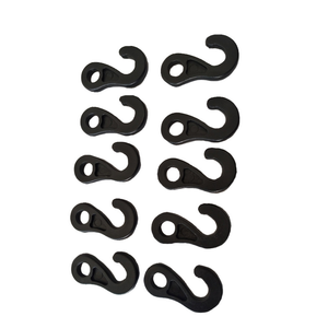 ISURE MARINE, equipo para acampar al aire libre, tienda de Kayak para barco de crucero negro con 10 piezas de ganchos en S, piezas de plástico, suministros marinos - Product Image 4