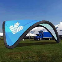Publicitaire gonflable personnalisé d'extérieur, portable, léger, certifié CE, gonflable promotionnel, auvent de gazebo, dôme gonflable en X