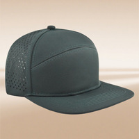 Gorro de Secado Rápido Impermeable Estilo Xiaoxiang de 6 Paneles con Visera Plana, Logotipo Personalizado, Gorra Deportiva de Verano Transpirable con Protección Solar para Hombre