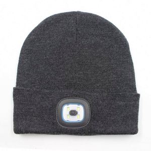 High Quality <b>LED</b> <b>Beanie</b> Customization Knitted USB <b>Beanie</b> Warm Winter Sports <b>Hat</b> for Outdoor - Product Image 2