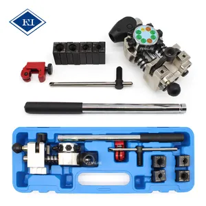 Auto Brake Service Tools Hydraulic Brake Pipe Line Aluminium Copper Tubing Flaring Tool Set for 3/16"-1/4"-5/16"-3/8" tubing