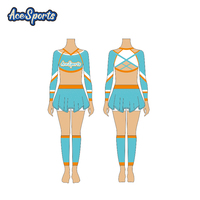 Ace Sports vente en gros compétition Dancewear Ombre Mystique filles à manches longues Sublimation Spandex gymnastique justaucorps