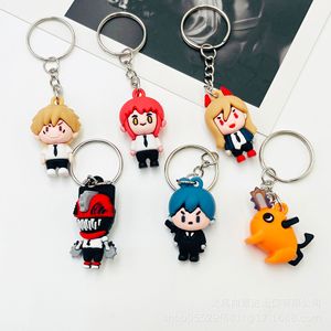 Porte-clés miniature créatif de Chainsaw Man, <span class=keywords><strong>figurine</strong></span> d'anime <span class=keywords><strong>Denji</strong></span> Pochita, breloque pour sac d'étudiant - Product Image 3