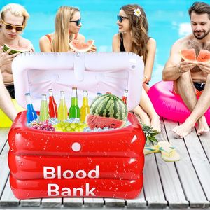Nevera Inflable de PVC JOSEN, Contenedor para Bolsas de Sangre, Bebidas y Aperitivos, Decoración Portátil para Fiestas de Halloween y Eventos al Aire Libre - Product Image 1