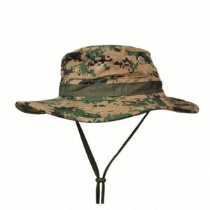 Sombrero de Pesca y Ciclismo de Ala Ancha Transpirable e Impermeable con Protección UV para Verano, Estilo Safari, Camuflaje y Malla - Product Image 4
