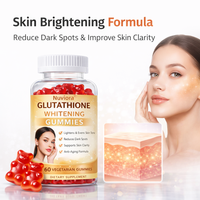 Gummies de glutathion à marque privée, supplément éclaircissant pour la peau, vitamine C, collagène, gummies de beauté, fabricant OEM ODM