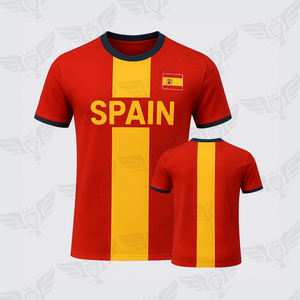 Camiseta de Fútbol Sublimada Personalizada, Camiseta Retro de la Selección Nacional de España, Personalizable, Camiseta para Fanáticos de la Copa Mundial de Fútbol 2026 - Product Image 5