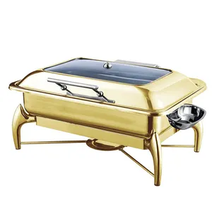 Copper Buffet Server Rose Gold Buffet Chafing dishes Catering food warmer Stainless Steel