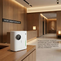 Diffuseur d'arômes intelligent C600 pour les halls d'hôtels au Japon |   Capacité de 160 ml, à fixer au mur, sans eau
