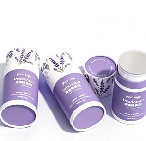 <b>Biodegradable</b> Cylinder Cardboard Tube Kraft Paper Cosmetic Container for Lipstick, Deodorant, <b>Sunscreen</b> & Lip Balm Packaging - Product Image 2