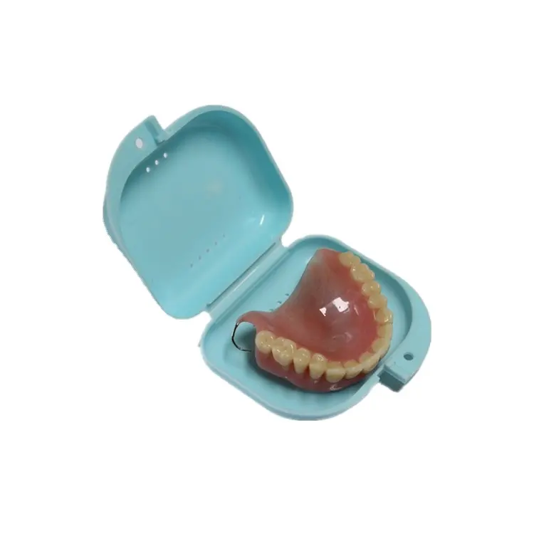 7.9X7.6X2.7Cm Orthodontische Mondhygiëne Tanden Verzorgingsbrace Valse Tanden Opslag Plastic Tandheelkundige Houder