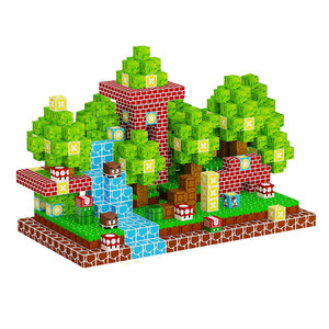 Juguete Educativo STEM AMC <span class=keywords><strong>My</strong></span> <span class=keywords><strong>World</strong></span> para Niños, Bloques de Construcción Magnéticos de Plástico Multicolor y Cubos, Kits de Construcción Magnética - Product Image 4